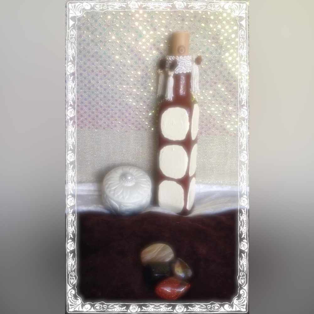 Hand Crafted Gingerbread Pillows &Upcycled Glass Jar &Bottle Set Heavenly Warmth - Picture 10 of 11